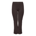 ONLY CARMAKOMA Pever Flared bukser - Black Coffee