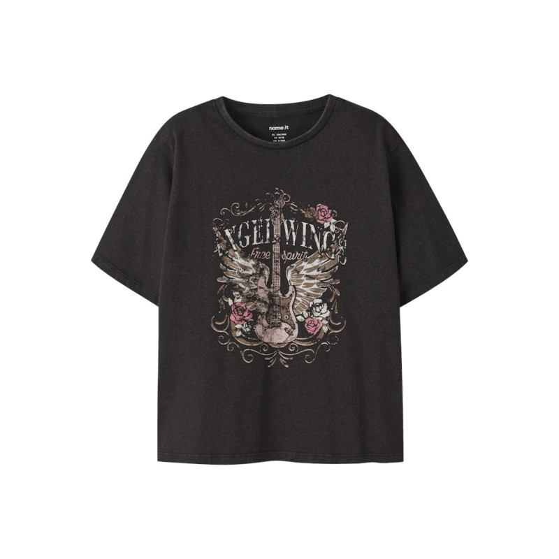NAME IT Kids Lonna kortærmet T-shirt - Sort