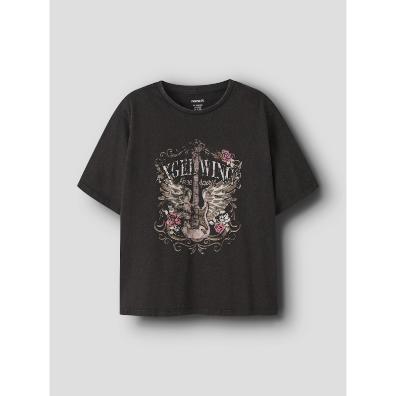 NAME IT Kids Lonna kortærmet T-shirt - Sort