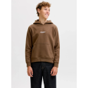 JACK & JONES Junior Soho Hoodie - Cocoa