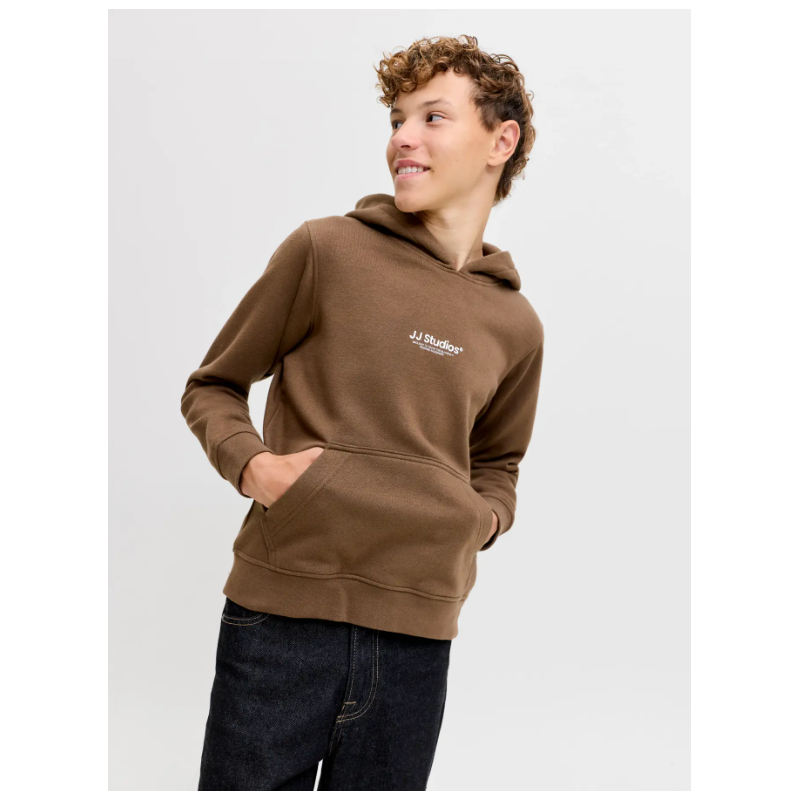 JACK & JONES Junior Soho Hoodie - Cocoa