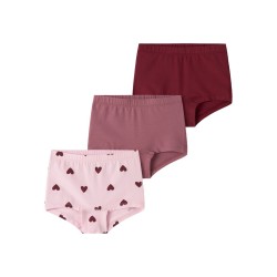 NAME IT Mini Tights 3-pak Cutie Hearts -  Parfait Pink