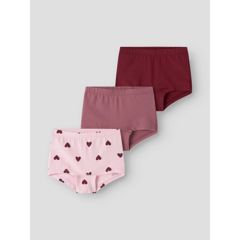NAME IT Mini Tights 3-pak Cutie Hearts -  Parfait Pink
