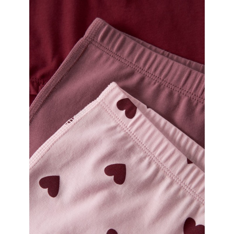 NAME IT Mini Tights 3-pak Cutie Hearts -  Parfait Pink