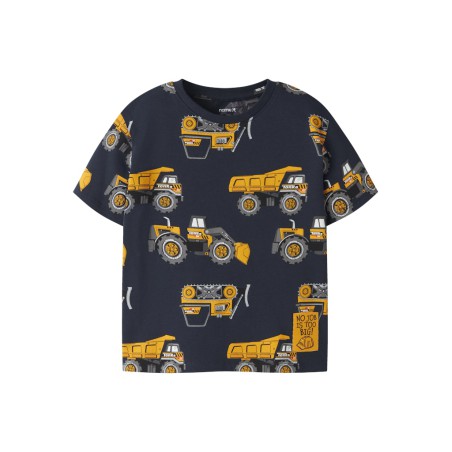 NAME IT Mini Jimmy Tonka kortærmet T-shirt - Navy Blazer
