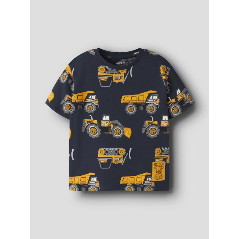 NAME IT Mini Jimmy Tonka kortærmet T-shirt - Navy Blazer