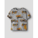 NAME IT Mini Jimmy Tonka kortærmet T-shirt - Grey Melange