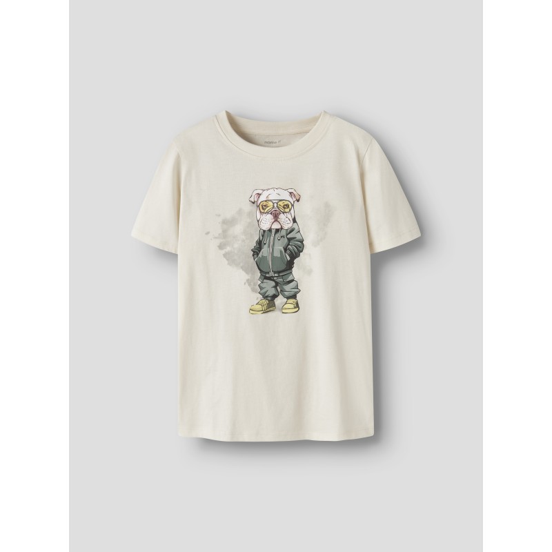 NAME IT Kids Legu kortærmet T-shirt - Antique White