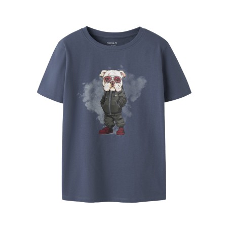 NAME IT Kids Legu kortærmet T-shirt - Vintage Indigo