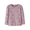 NAME IT Mini Jemina Paw langærmet bluse - Lilas