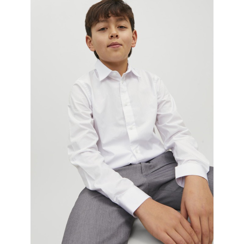 JACK & JONES Junior Langærmet skjorte - Hvid