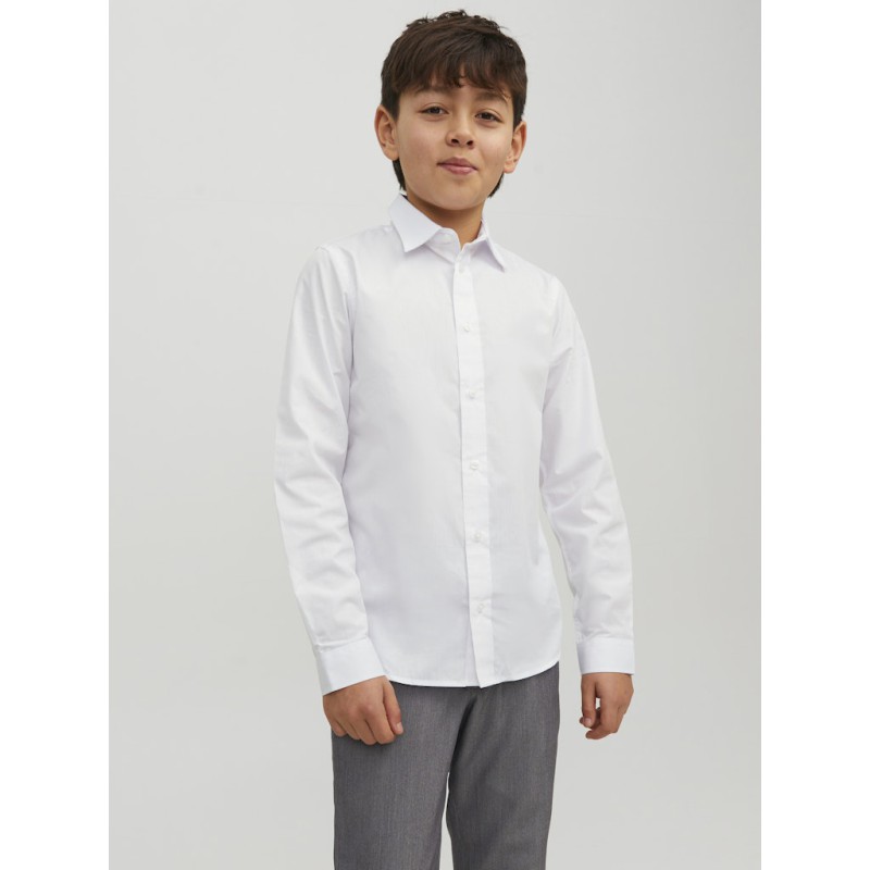 JACK & JONES Junior Langærmet skjorte - Hvid