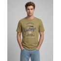 JJ REBEL Felix kortærmet T-shirt - Khaki