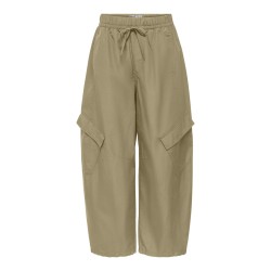 ONLY Ayana barrel cargo bukser - Olive Gray