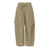 ONLY Ayana barrel cargo bukser - Olive Gray