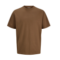 JACK & JONES Organic relaxed kortærmet T-shirt - Cocoa