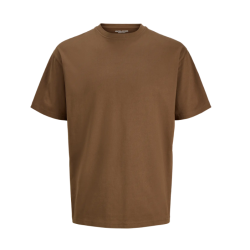 JACK & JONES Organic relaxed kortærmet T-shirt - Cocoa