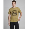 JJ REBEL Mario kortærmet T-shirt - Khaki