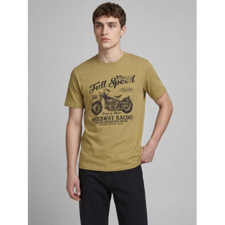 JJ REBEL Mario kortærmet T-shirt - Khaki