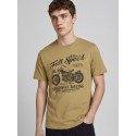 JJ REBEL Mario kortærmet T-shirt - Khaki