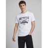 JJ REBEL Mario kortærmet T-shirt - Hvid