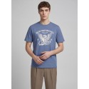 JJ REBEL Mario kortærmet T-shirt - Vintage Indigo