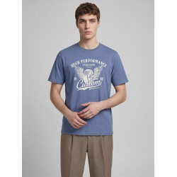 JJ REBEL Mario kortærmet T-shirt - Vintage Indigo
