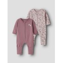 NAME IT Baby Natdragt 2-pak - Violet Ice