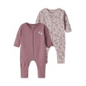 NAME IT Baby Natdragt 2-pak - Violet Ice