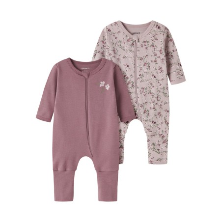 NAME IT Baby Natdragt 2-pak - Violet Ice