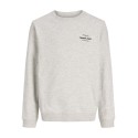 JACK & JONES Junior Norrebro Typo Sweatshirt - White Melange