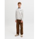 JACK & JONES Junior Norrebro Typo Sweatshirt - White Melange