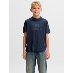 JACK & JONES Junior Frederiksberg Monogram T-shirt - Sky Captain