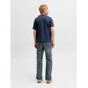 JACK & JONES Junior Frederiksberg Monogram T-shirt - Sky Captain