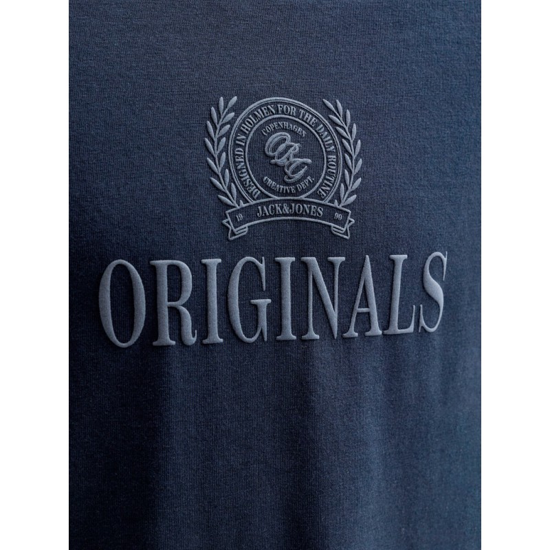 JACK & JONES Junior Frederiksberg Monogram T-shirt - Sky Captain