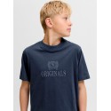 JACK & JONES Junior Frederiksberg Monogram T-shirt - Sky Captain
