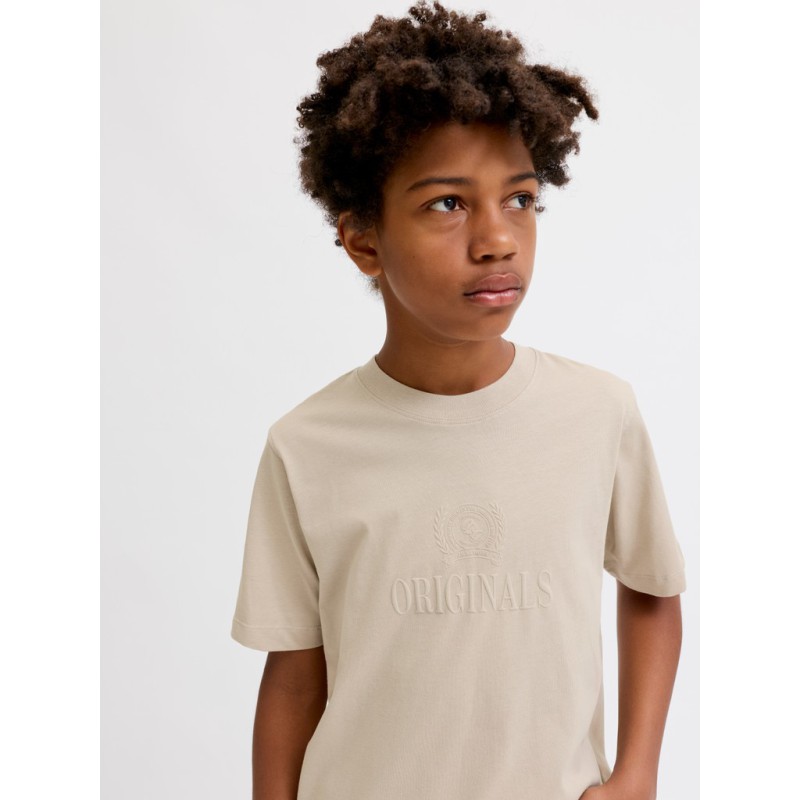 JACK & JONES Junior Frederiksberg Monogram T-shirt - Feather Gray