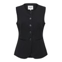 ONLY Aja-Yo fitted tailor vest - Sort