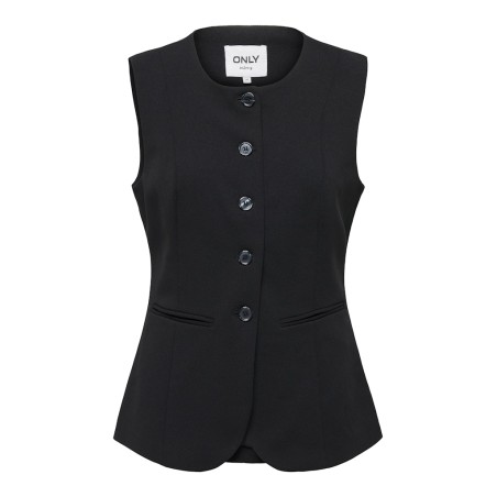 ONLY Aja-Yo fitted tailor vest - Sort