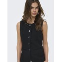 ONLY Aja-Yo fitted tailor vest - Sort