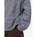 PIECES Sadie langærmet bluse - Cashmere Blue / Hot Fudge