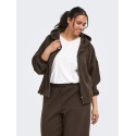 ONLY CARMAKOMA Carlett lynlås scuba hoodie - Bracken