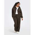 ONLY CARMAKOMA Carlett lynlås scuba hoodie - Bracken