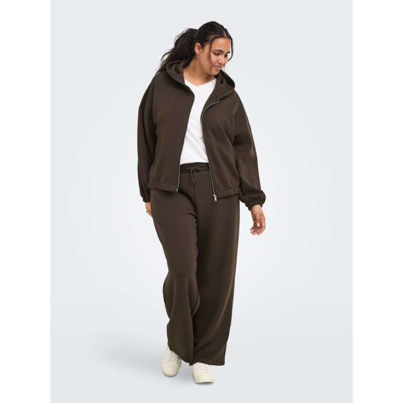ONLY CARMAKOMA Carlett lynlås hoodie - Bracken
