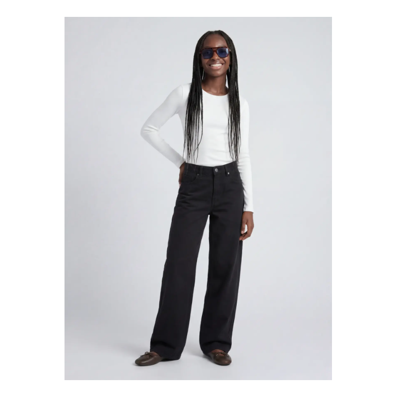 JJXX Teen Fuji barrel R402 denim jeans - Black Denim