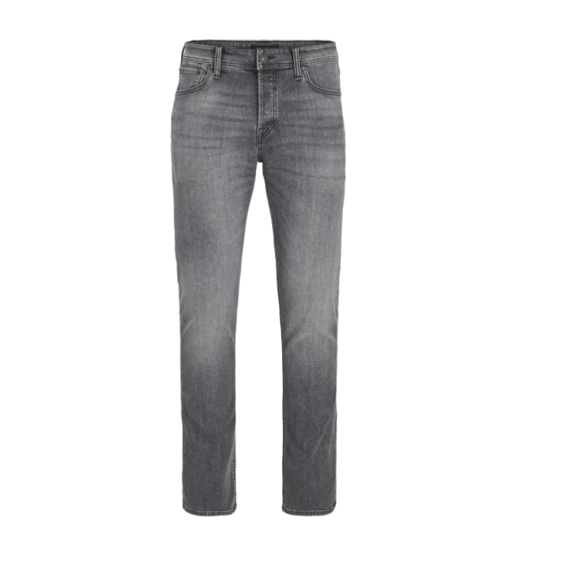 JACK & JONES Plus Mike Original Tapered Jeans - Grey Denim