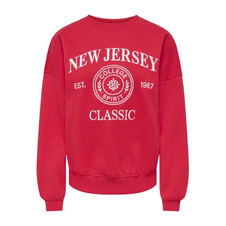 JDY Mesa langærmet sweatshirt - Racing Red