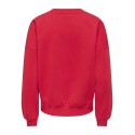 JDY Mesa langærmet sweatshirt - Racing Red