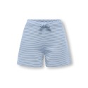 KIDS ONLY Pamia stribede shorts - Cashmere Blue Thin White Stripes