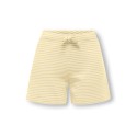 KIDS ONLY Pamia stribede shorts - Double Cream Thin White Stripes